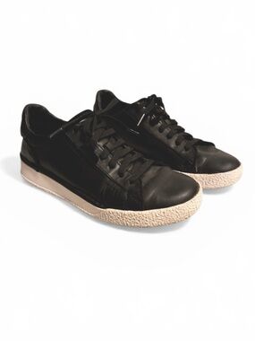 Clarks Black Leather Sneakers Size 9
